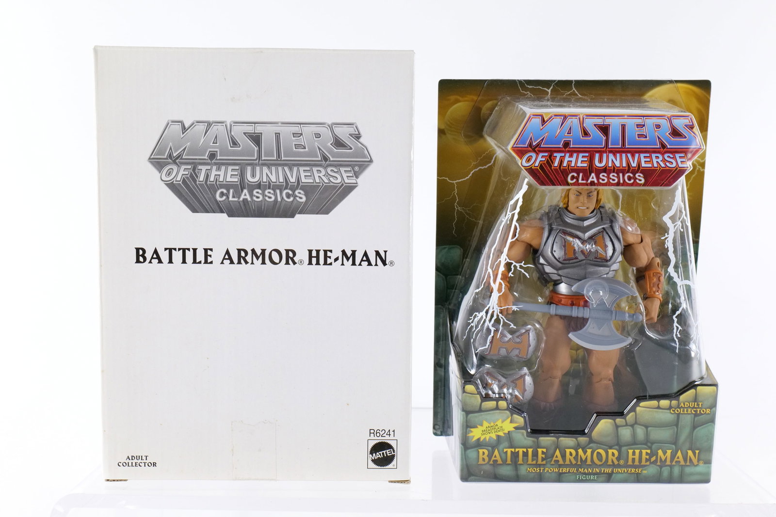 Masters of the Universe Battle Armor He-Man Action Figure: Masters of the Universe Battle Armor He-Man Action Figure - MOTU. Mattel Matty Collector - 2009. New in package with outer white box. All invoices must be paid within 24 hours of the sale. We offer mu
