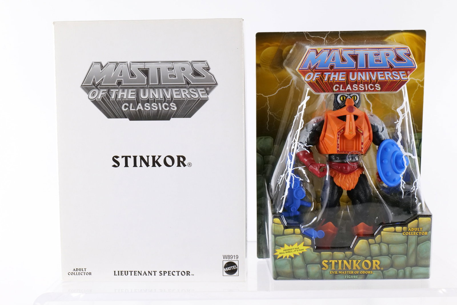 Masters of the Universe Stinkor Action Figure: Masters of the Universe Stinkor Action Figure - MOTU. Mattel Matty Collector - 2011. New in package with outer white box. All invoices must be paid within 24 hours of the sale. We offer multiple shipp
