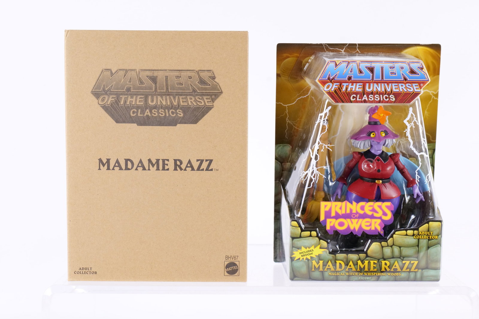 Masters of the Universe Madame Razz Princess of Power Action Figure: Masters of the Universe Madame Razz Princess of Power Action Figure - MOTU. Mattel - Matty Collector 2014. Sealed in package and comes with the outer brown box. All invoices must be paid within 24 hou