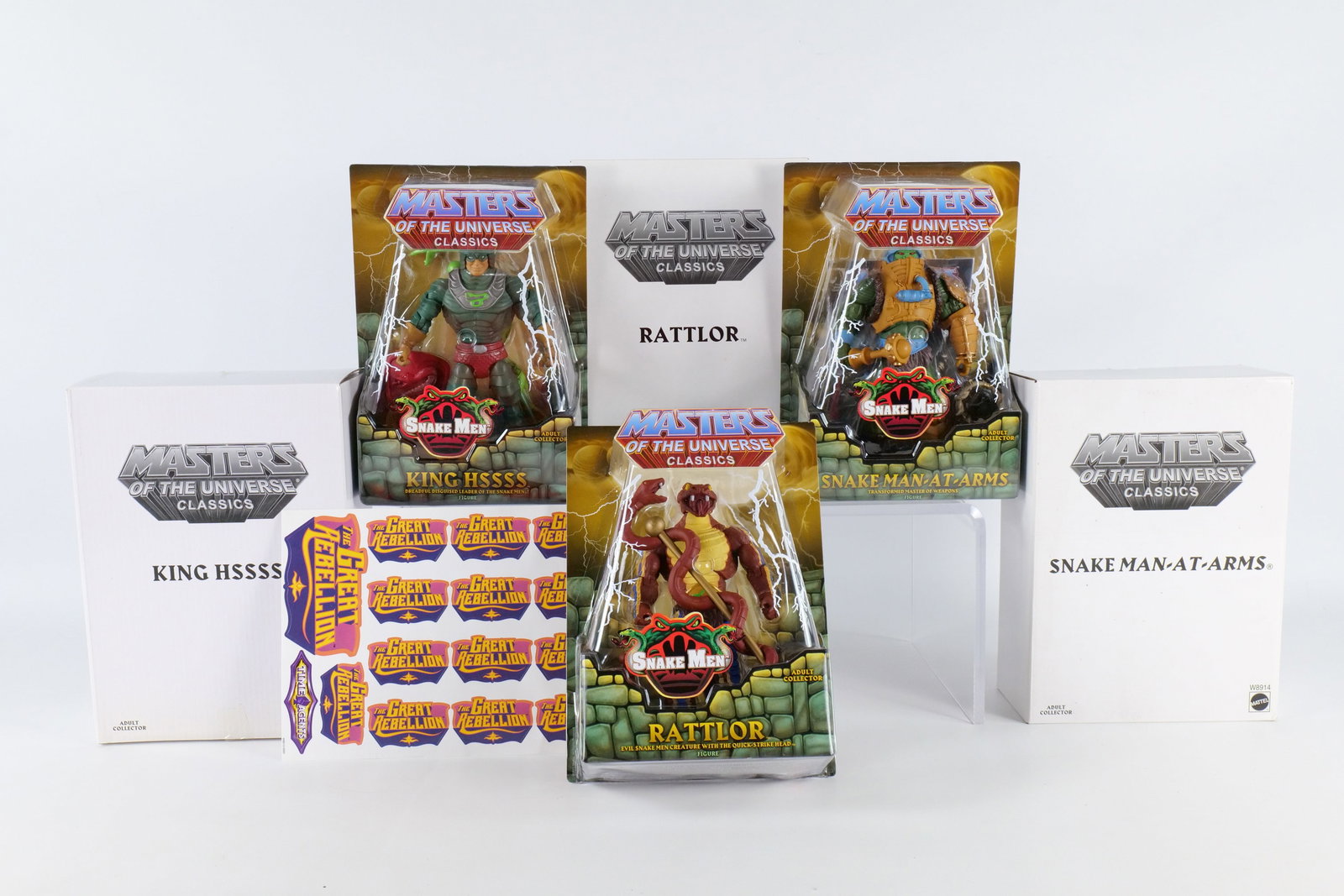 Lot of 3 Masters of the Universe Snake Men Action Figures (1 of 20)