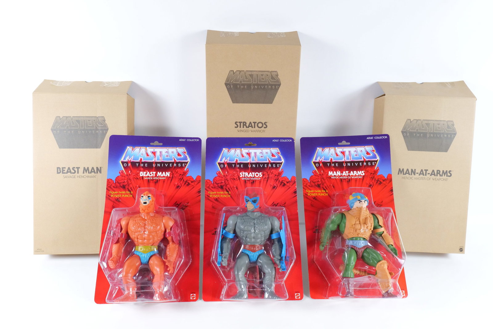 Lot of 3 Mattel Masters of the Universe 12" Jumbo Action Figures (1 of 19)