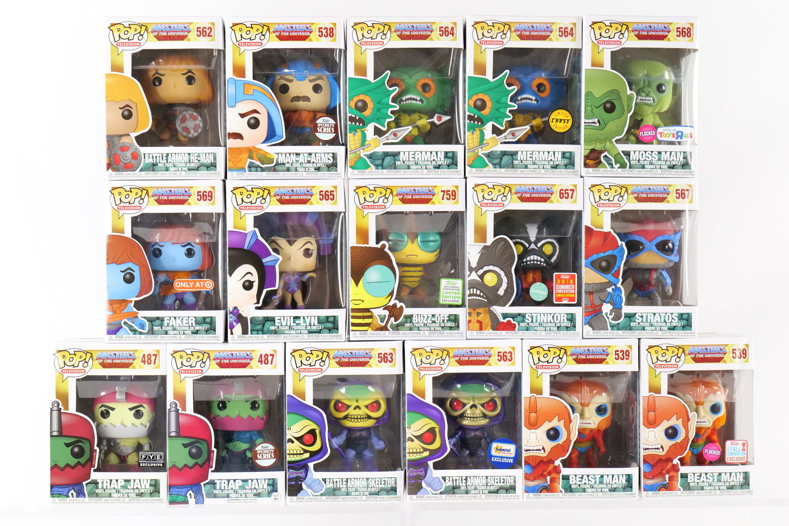 Lot of 16 Funko Masters of the Universe Television Pops (1 of 17)