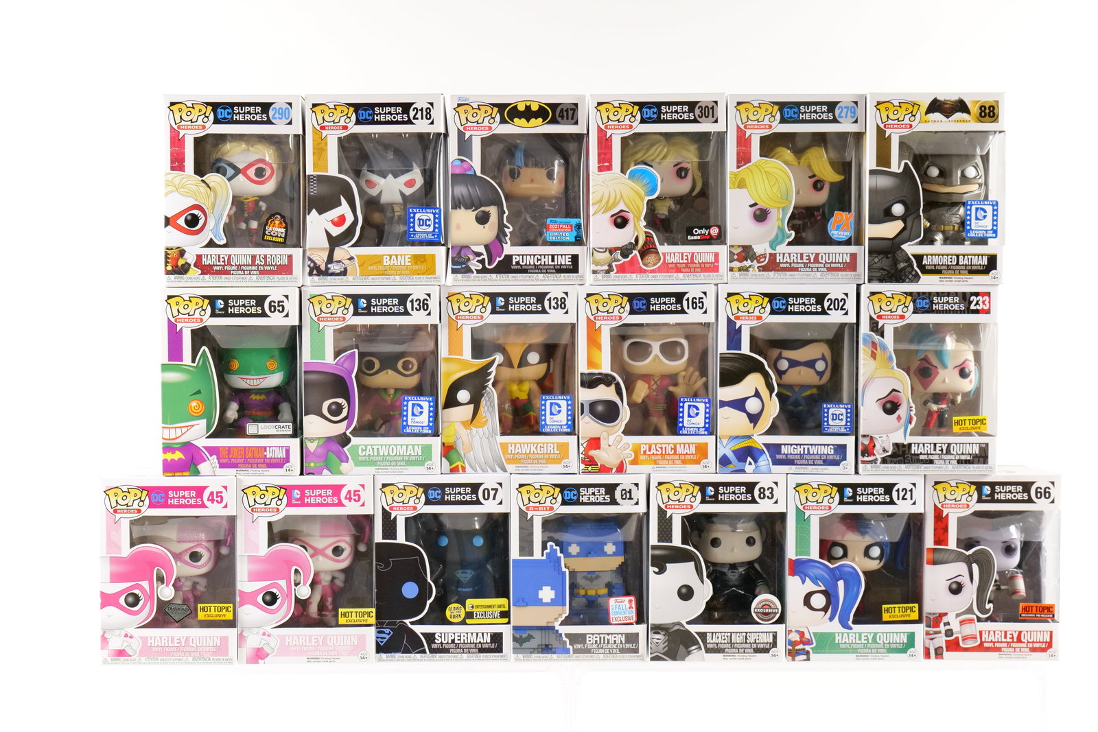 Lot of 19 DC Funko Pop Heroes Figures (1 of 19)