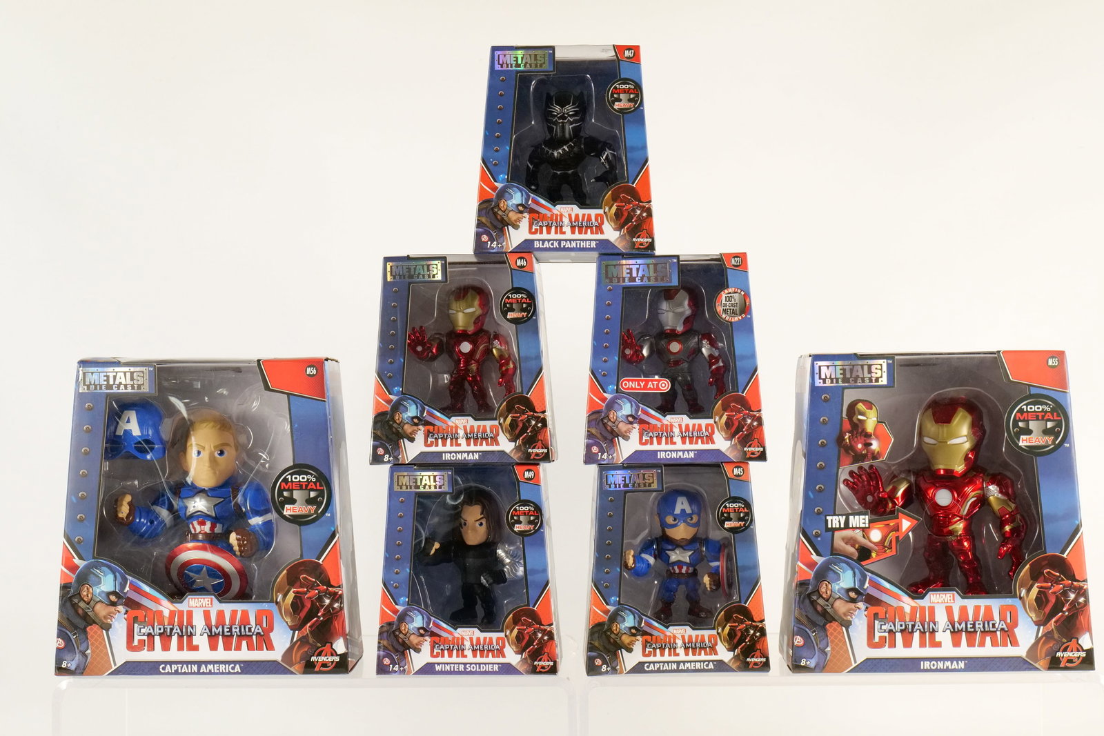 Lot of Jada Metals Die Cast Captain America Civil War Figures (1 of 17)
