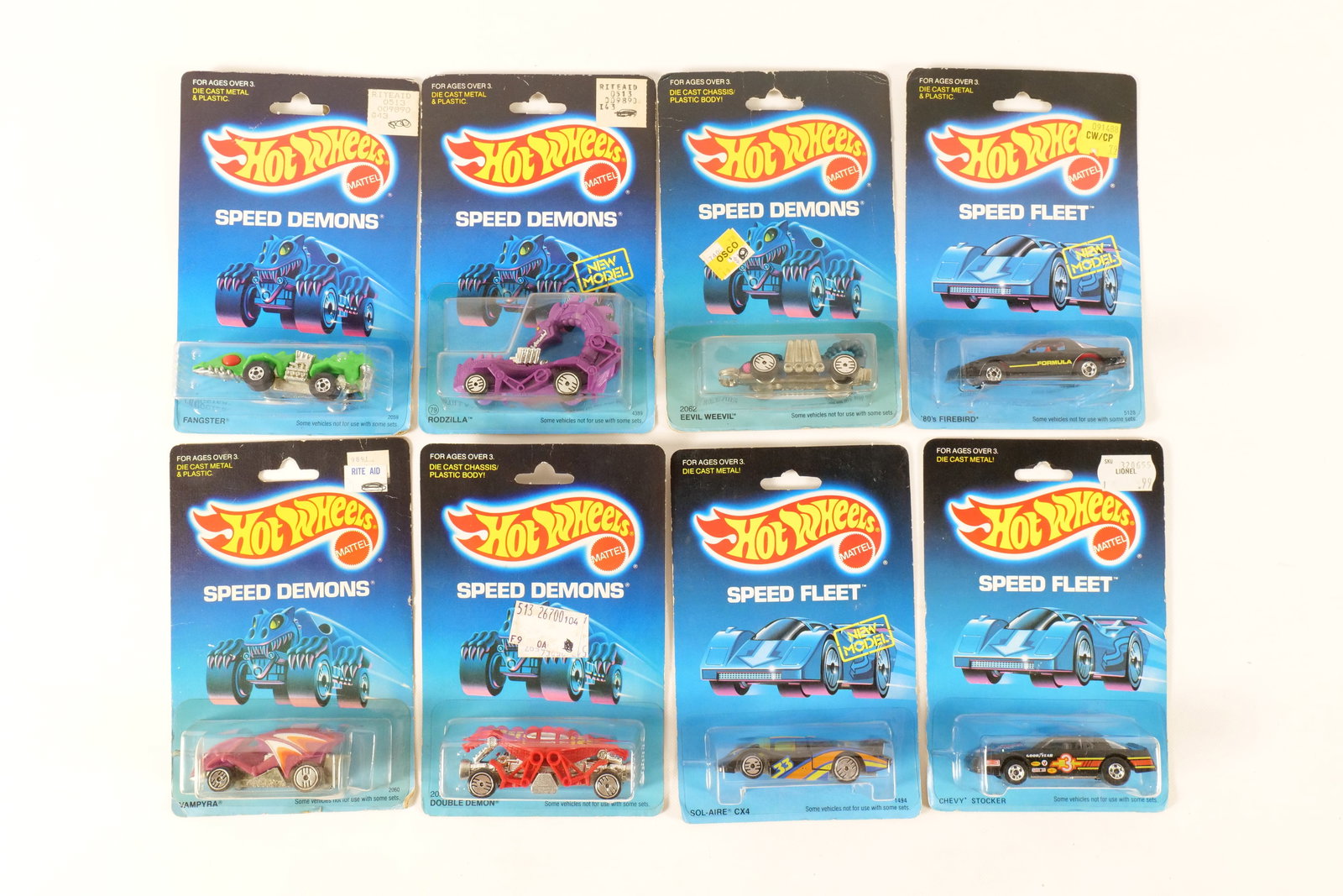 Lot of 8 Vintage Hot Wheels Speed Demons and Speed Fleet Cars (1 of 17)