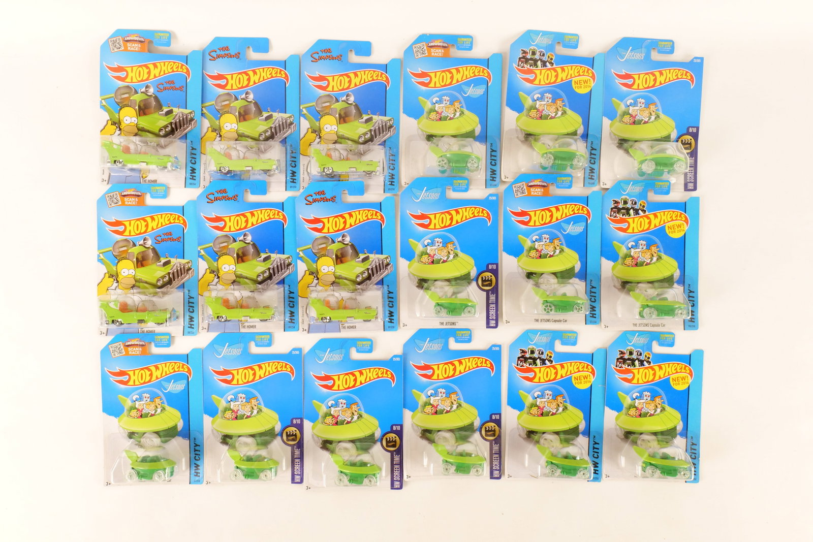 Lot of 18 Hot Wheels Simpsons and Jetsons Cars (1 of 13)