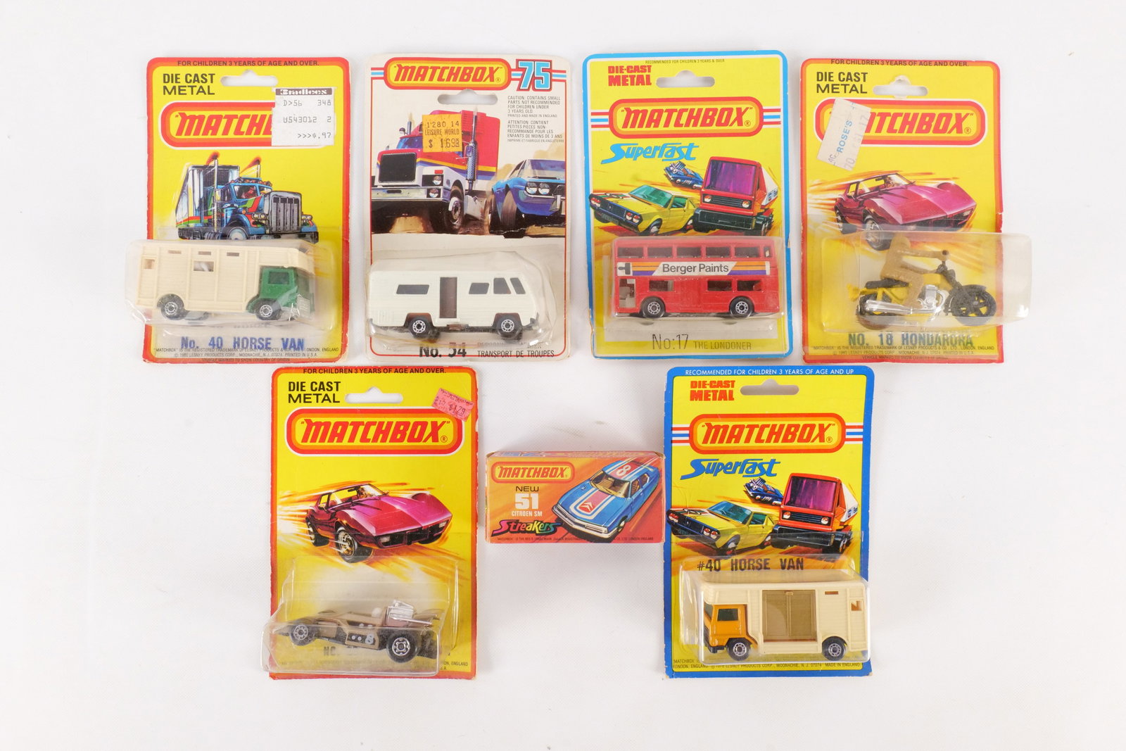 Lot of 7 Vintage Matchbox Cars (1 of 18)
