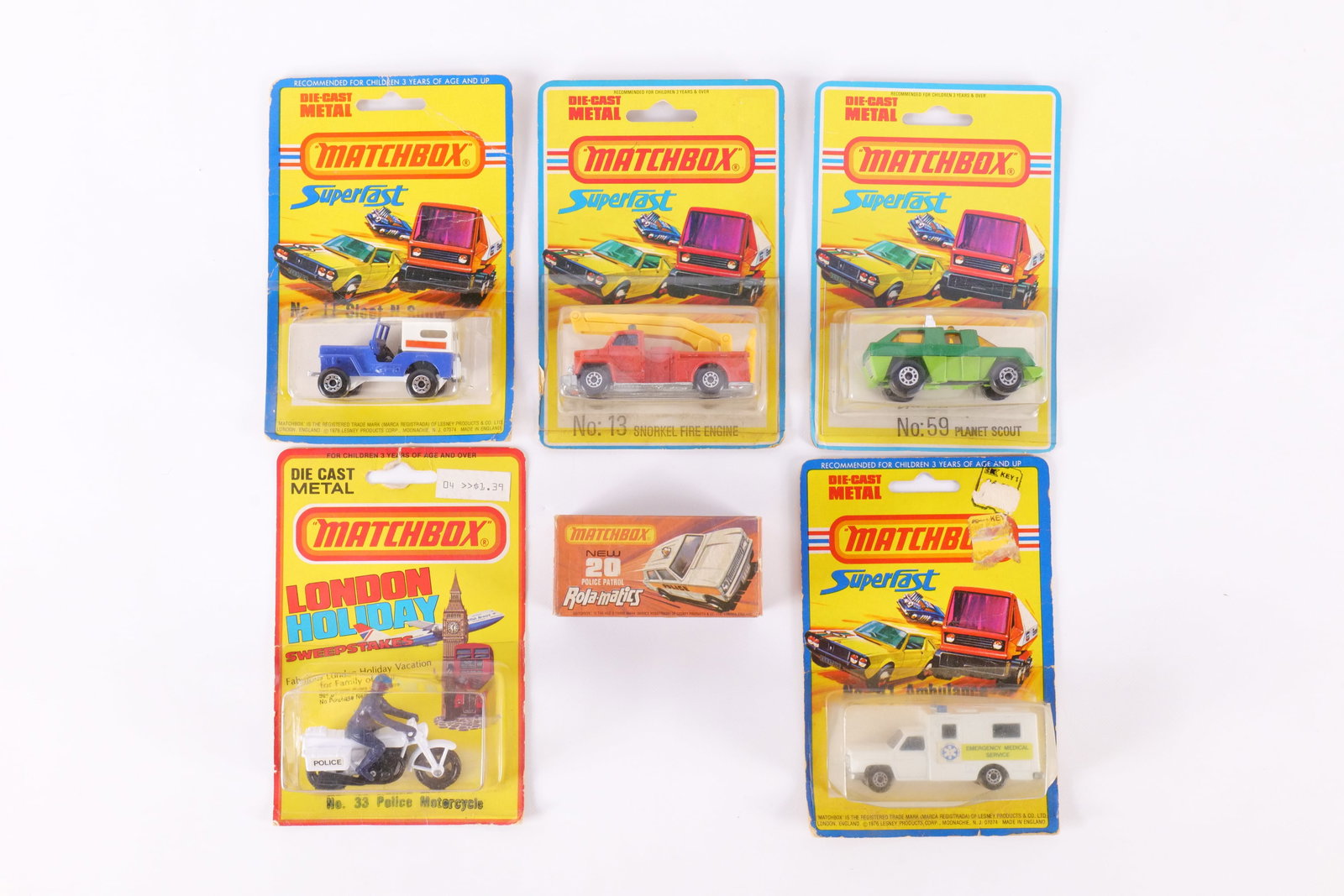 Lot of 6 Vintage Matchbox Cars (1 of 16)