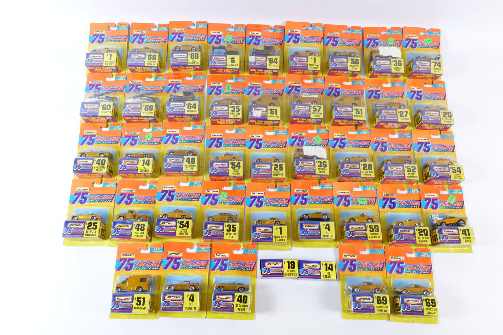 Lot of 43 Matchbox 75 Challenge '97 Edition Cars (1 of 11)