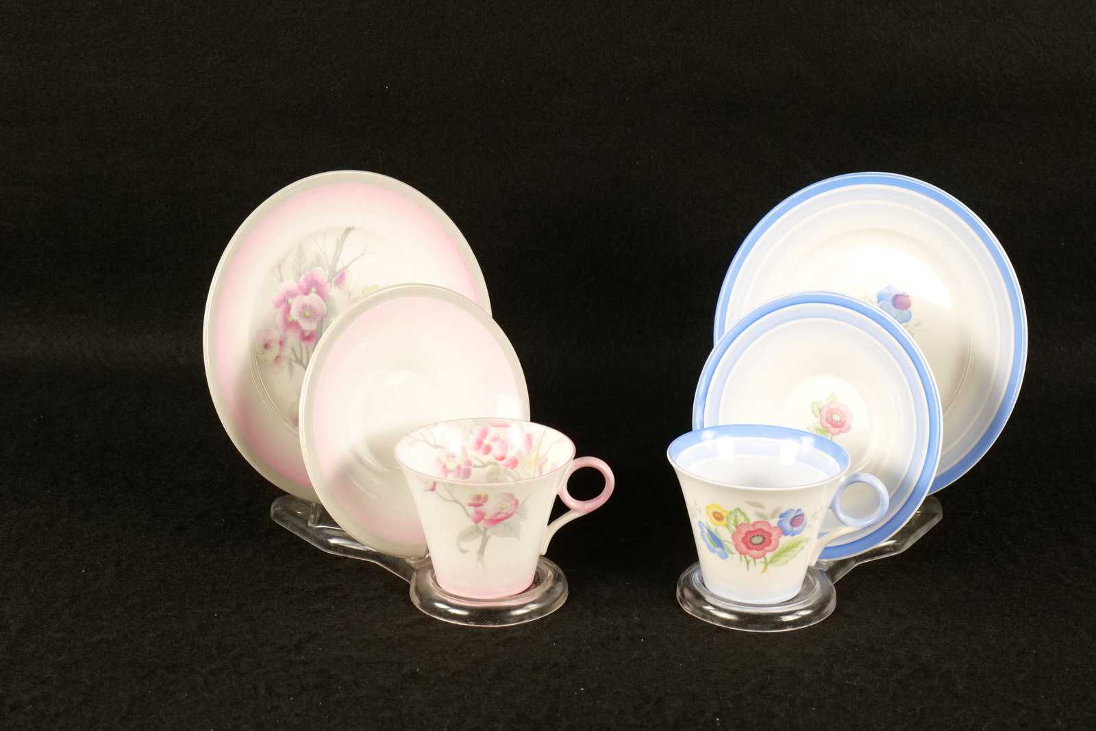 Lot of 2 Vintage Shelley Art Deco Tea Trios (1 of 10)