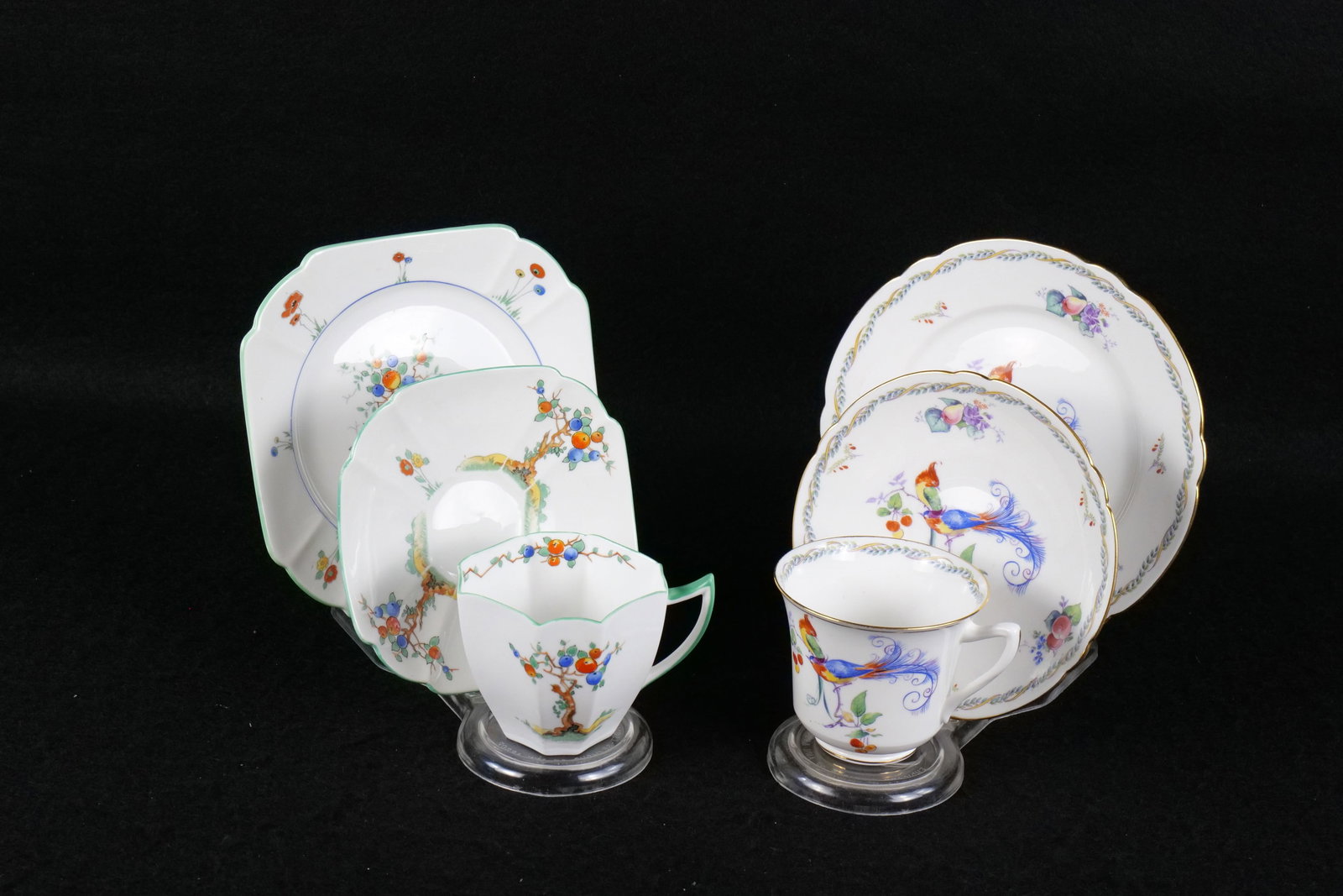 Lot of 2 Shelley Bone China Tea Trios (1 of 12)