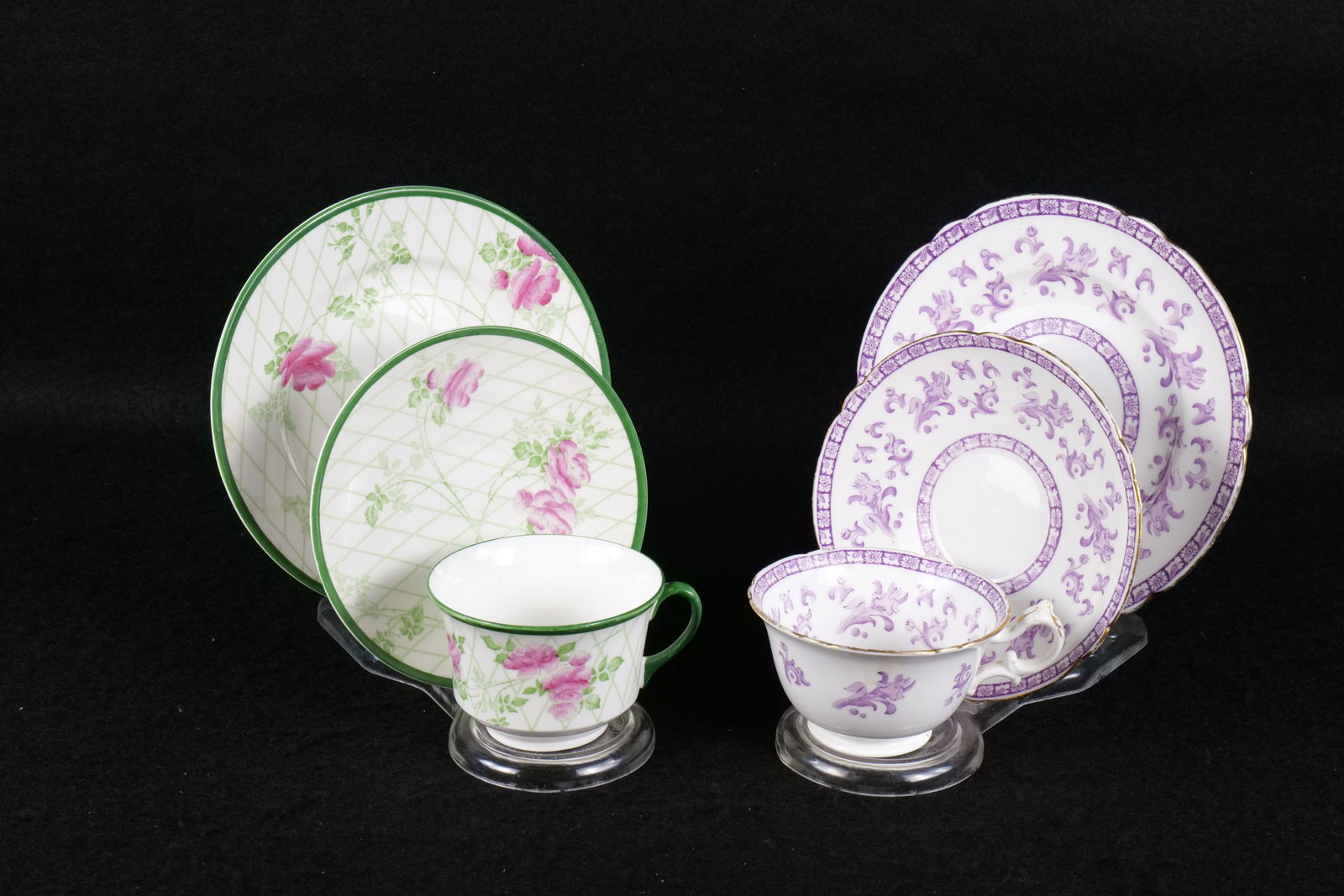 Lot of 2 Antique Wileman/Shelley Tea Trios (1 of 12)