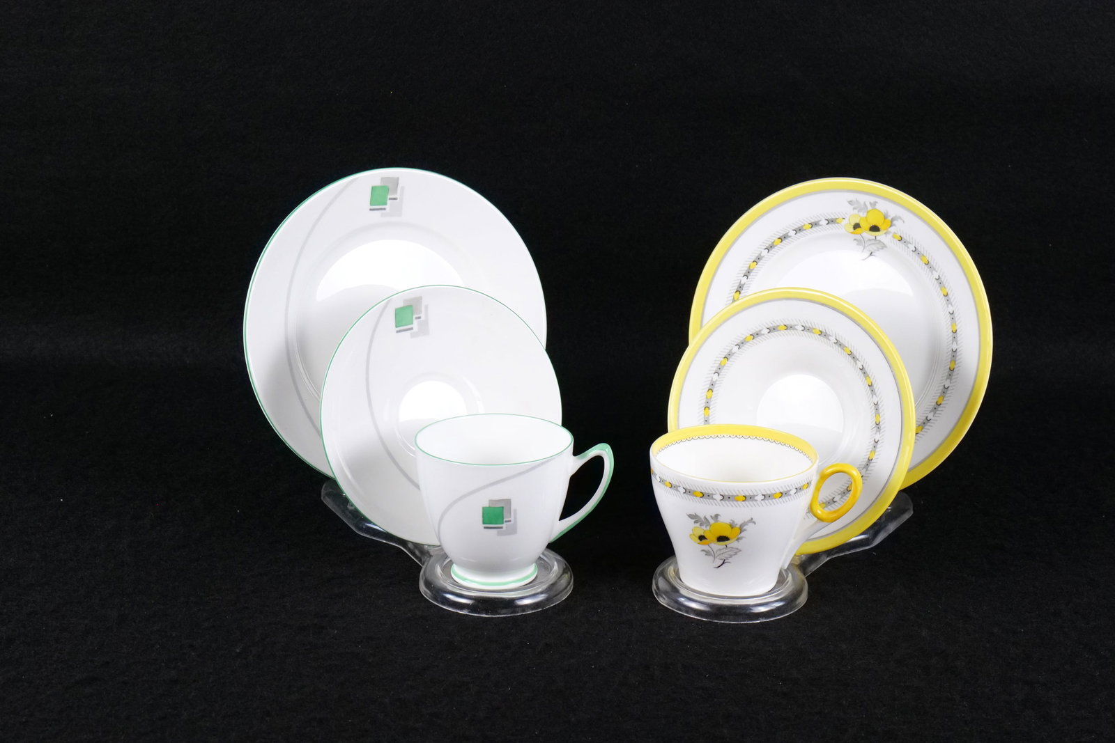 Lot of 2 Shelley Bone China Teacup Trios (1 of 12)