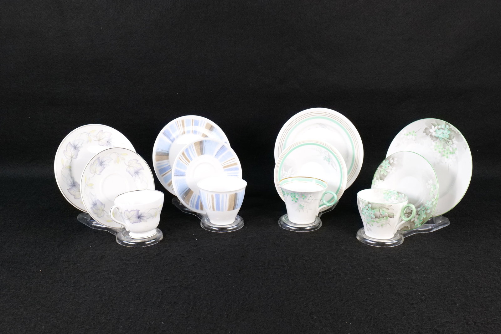 Lot of 4 Vintage Shelley Bone China Tea Trios (1 of 19)