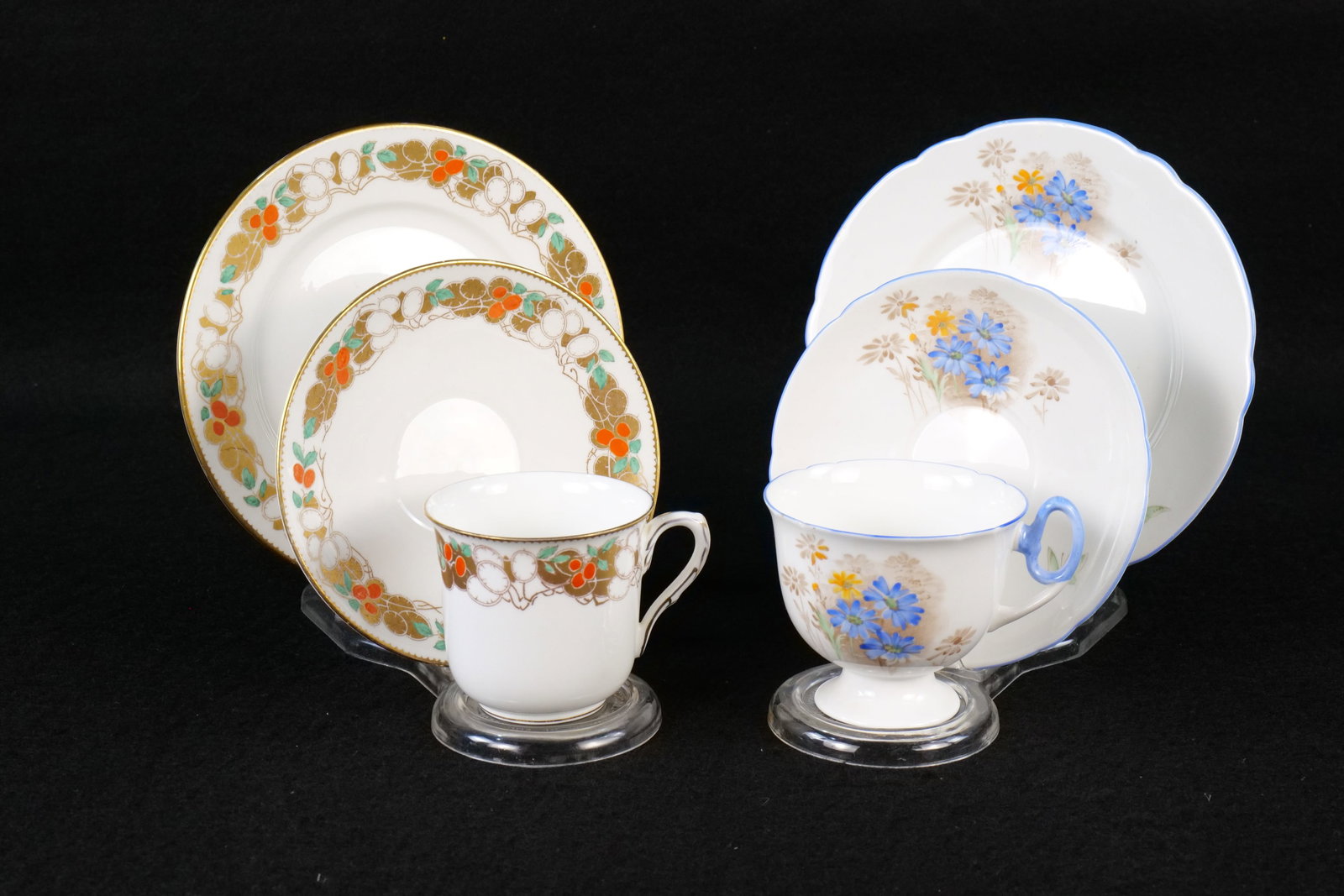 Lot of 2 Vintage Shelley Bone China Tea Trios (1 of 17)