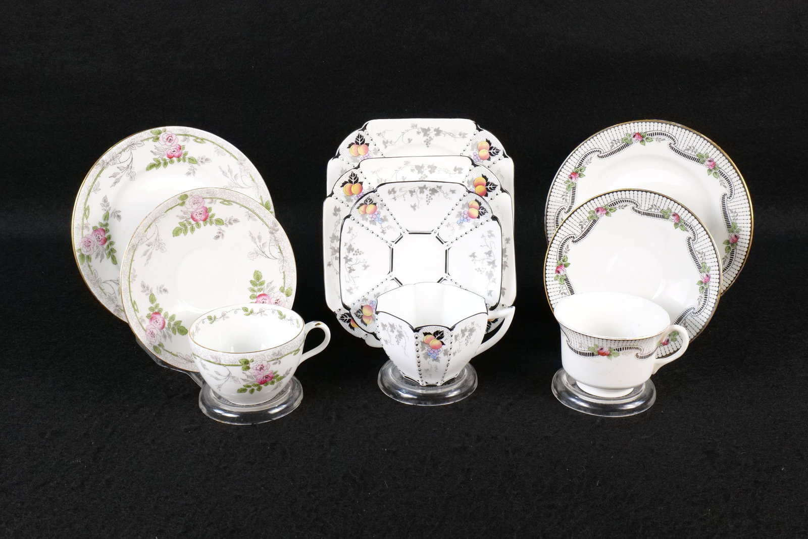 Lot of 3 Shelley Bone China Tea Trios (1 of 18)