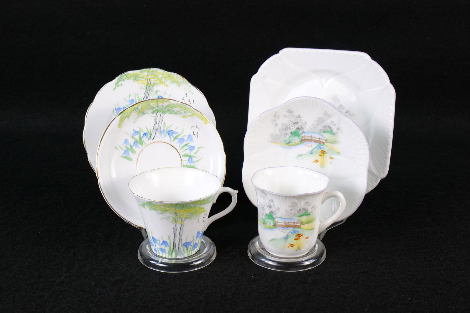Lot of 2 Shelley Bone China Teacup Trios (1 of 18)
