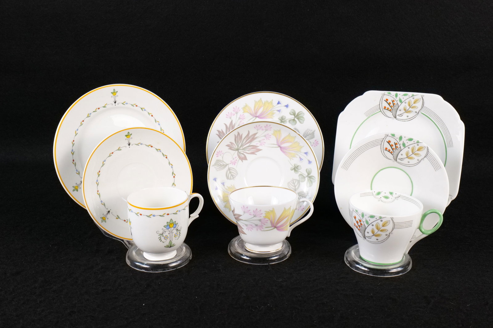 Lot of 3 Vintage Shelley Tea Trios (1 of 19)