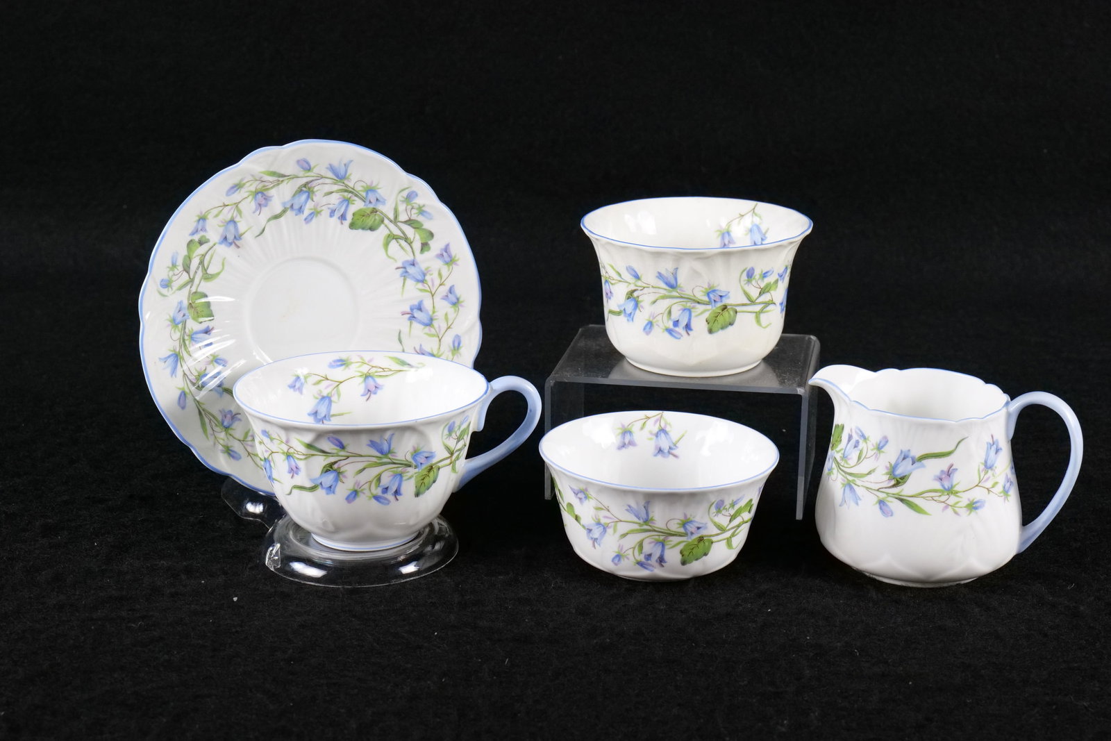Lot of Shelley Harebell Pattern Tea ware (1 of 16)