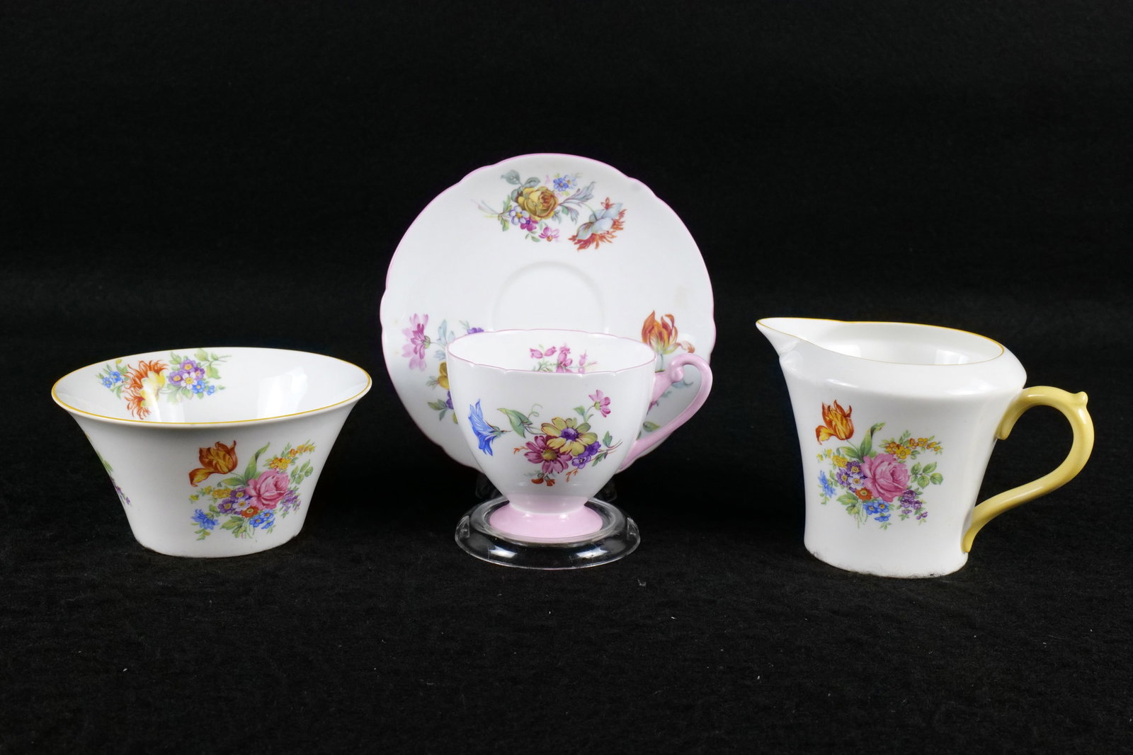 Lot of 3 Shelley Bone China Floral Tea ware Pieces (1 of 17)