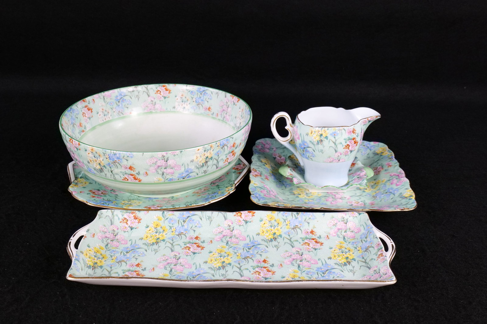 Lot of Shelley "Melody" Chintz Serving Pieces (1 of 20)