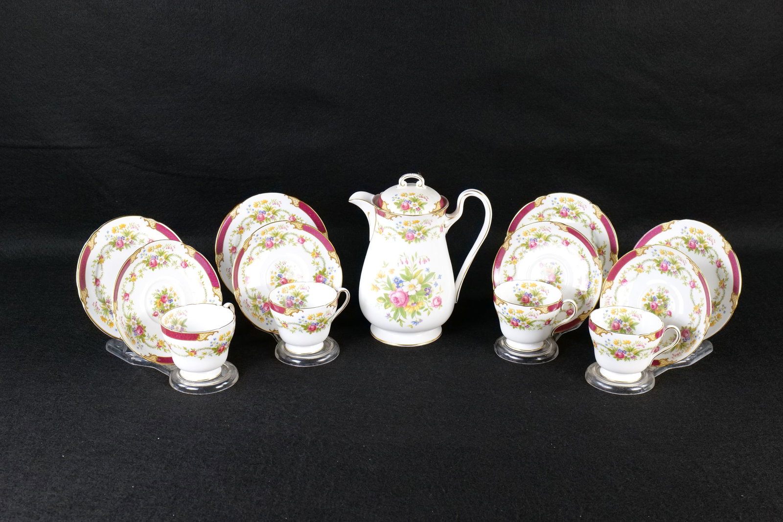 Group Lot of Shelley "Dubarry" Bone China (1 of 20)