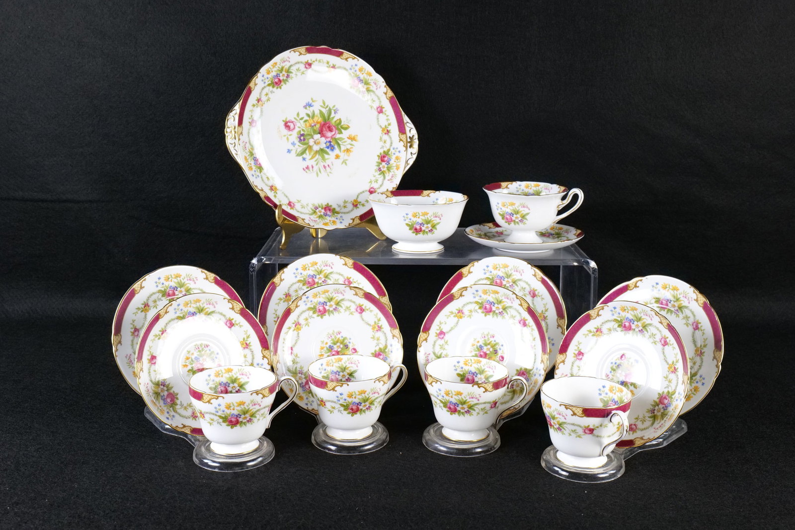 Group Lot of Shelley "Dubarry" Bone China (1 of 17)