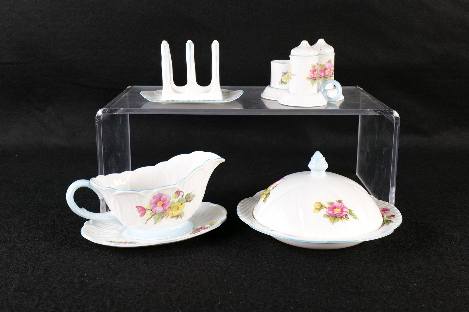 Lot of 4 Shelley "Begonia" Serving Pieces (1 of 18)