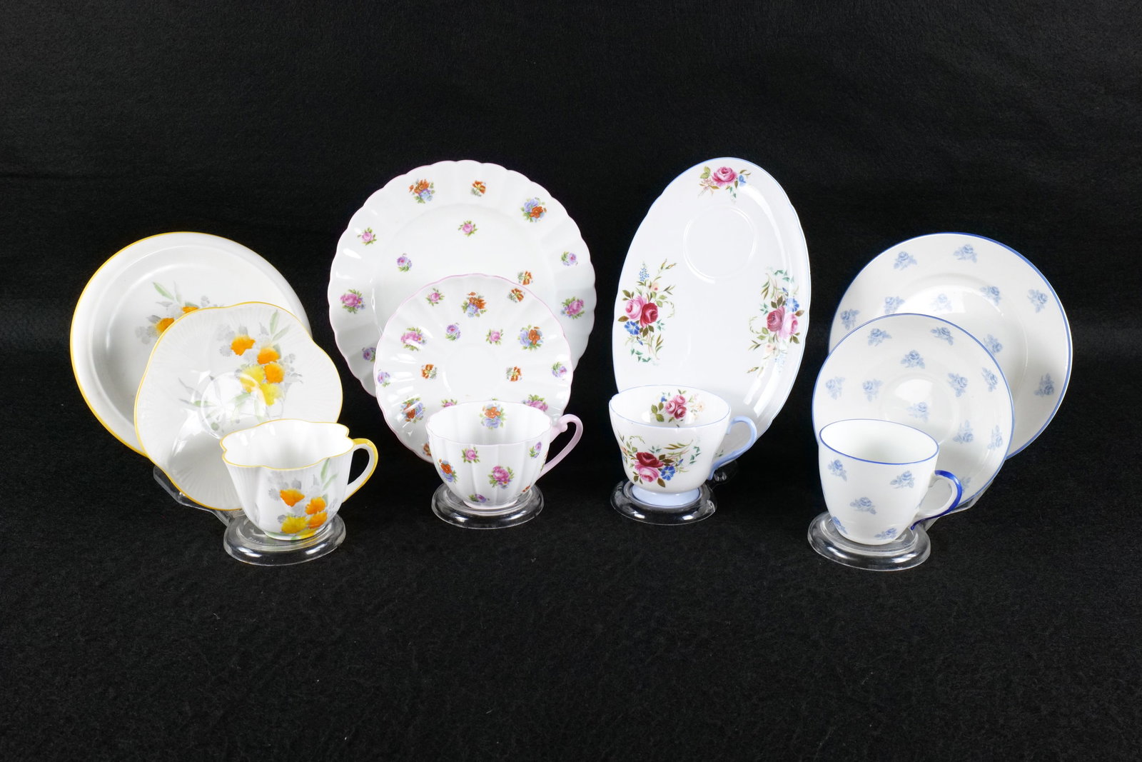 Lot of Shelley Bone China Tea ware Pieces (1 of 19)