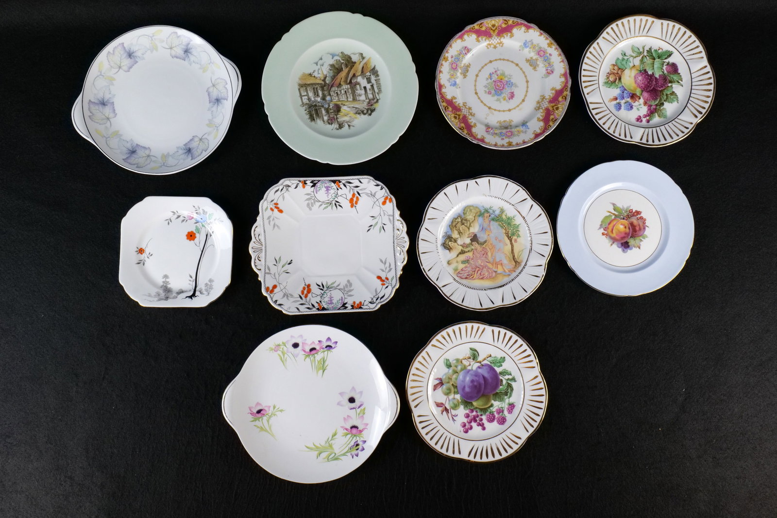 Lot of Shelley Bone China Plates (1 of 11)