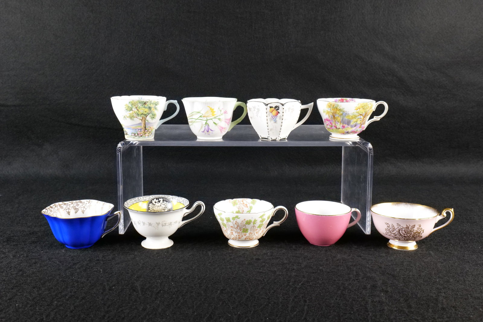 Lot of 9 Shelley Bone China Teacups (1 of 17)