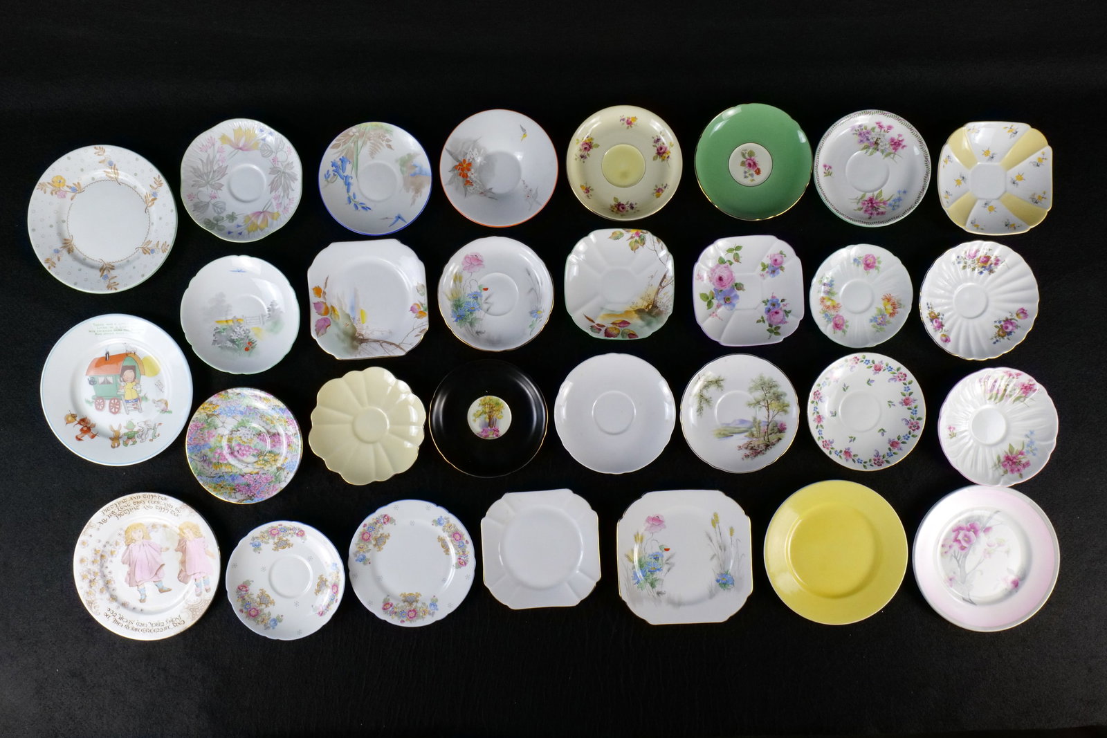 Huge Lot of Shelley Bone China Saucers and Underplates Only (1 of 7)