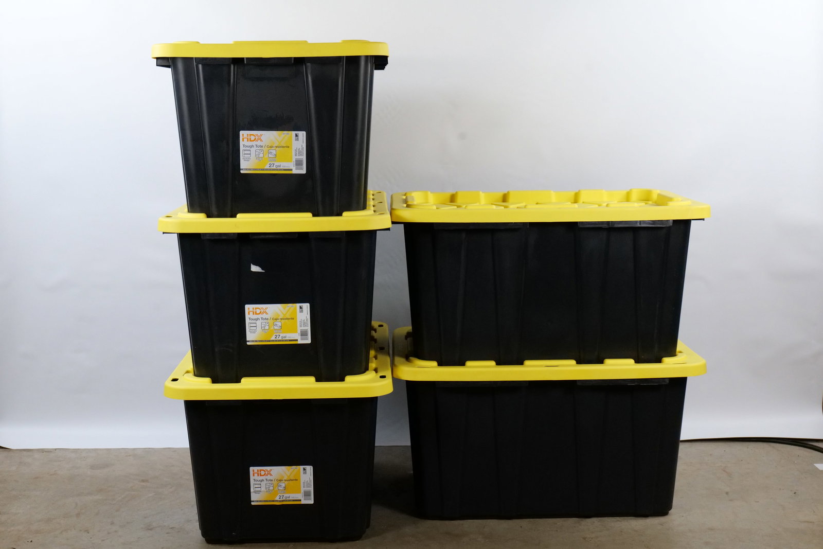 27 Gallon Tub/Tote Lot of 5 (1 of 6)