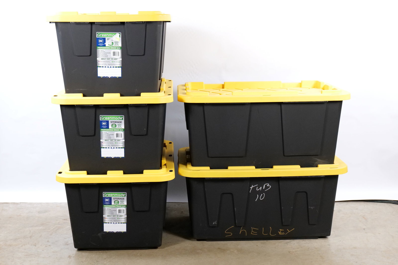 27 Gallon Tub/Tote Lot of 5 (1 of 4)