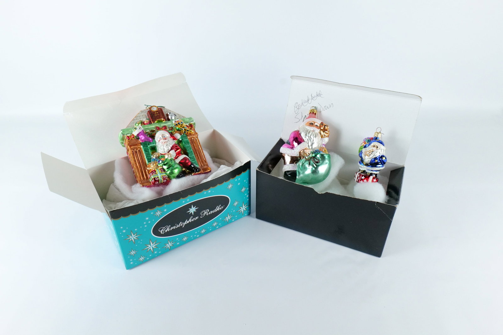 Lot of 3 Christopher Radko Santa Ornaments (1 of 9)