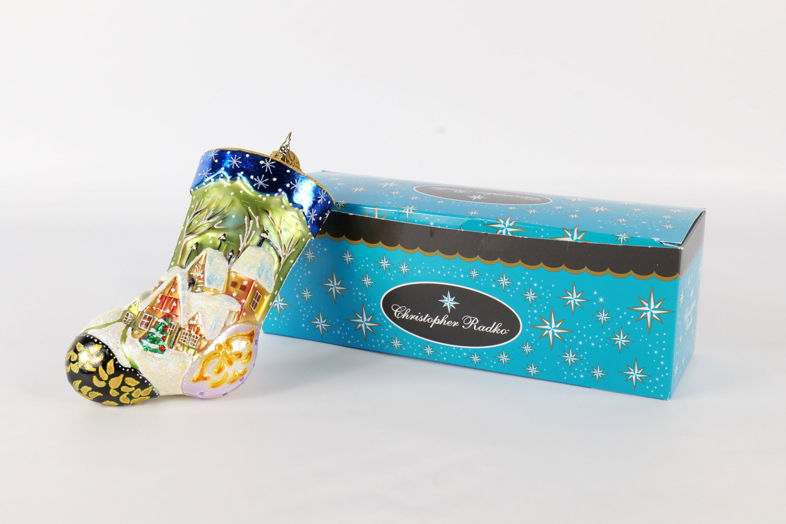 Christopher Radko Winter Valley Stocking Ornament (1 of 10)