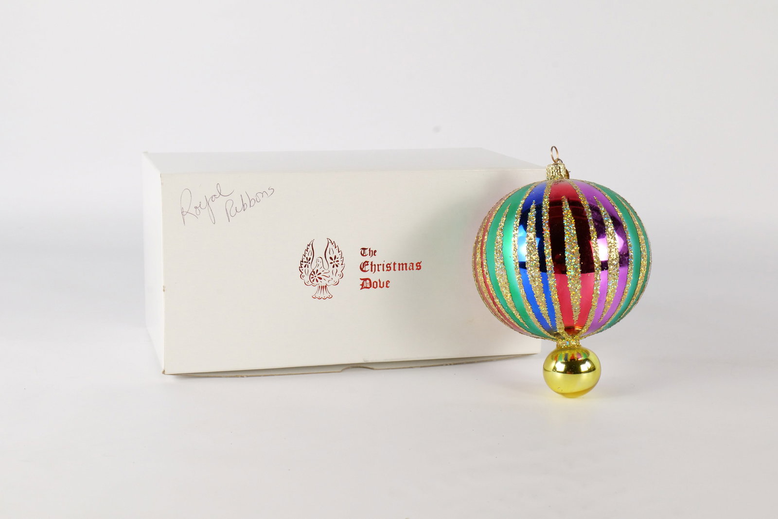 Christopher Radko Striped Cavalcade Drop Ornament (1 of 9)