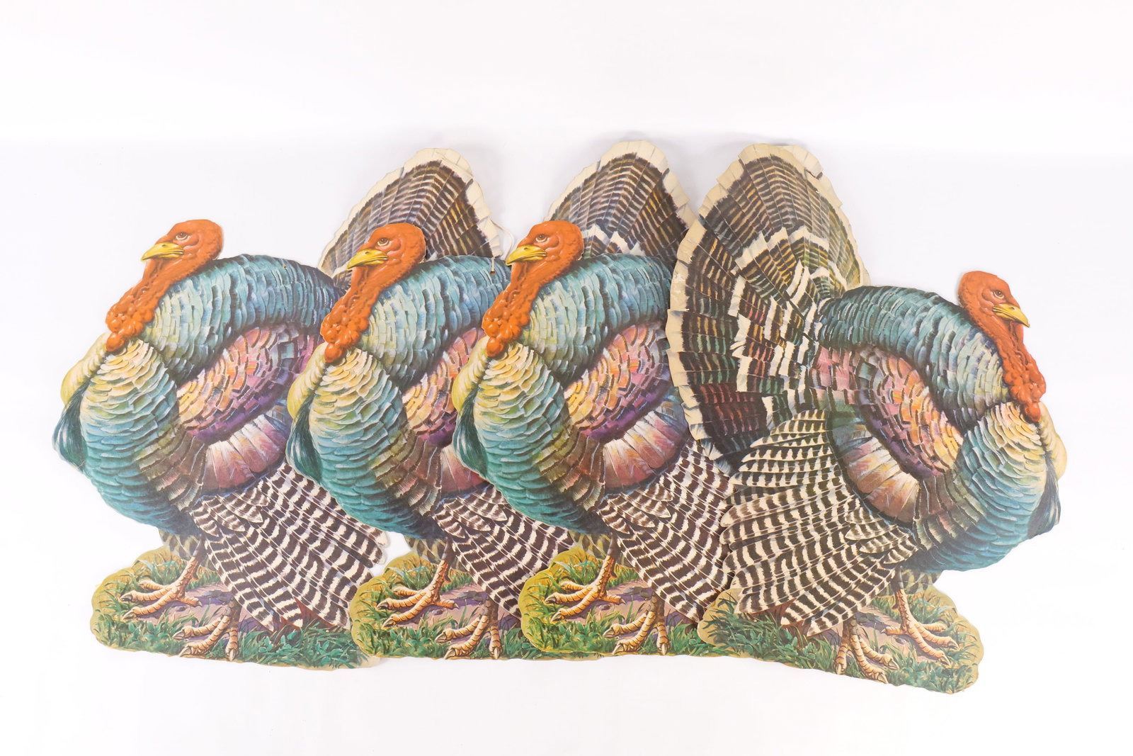 Lot of 4 Turkey Cardboard Cutouts (1 of 10)