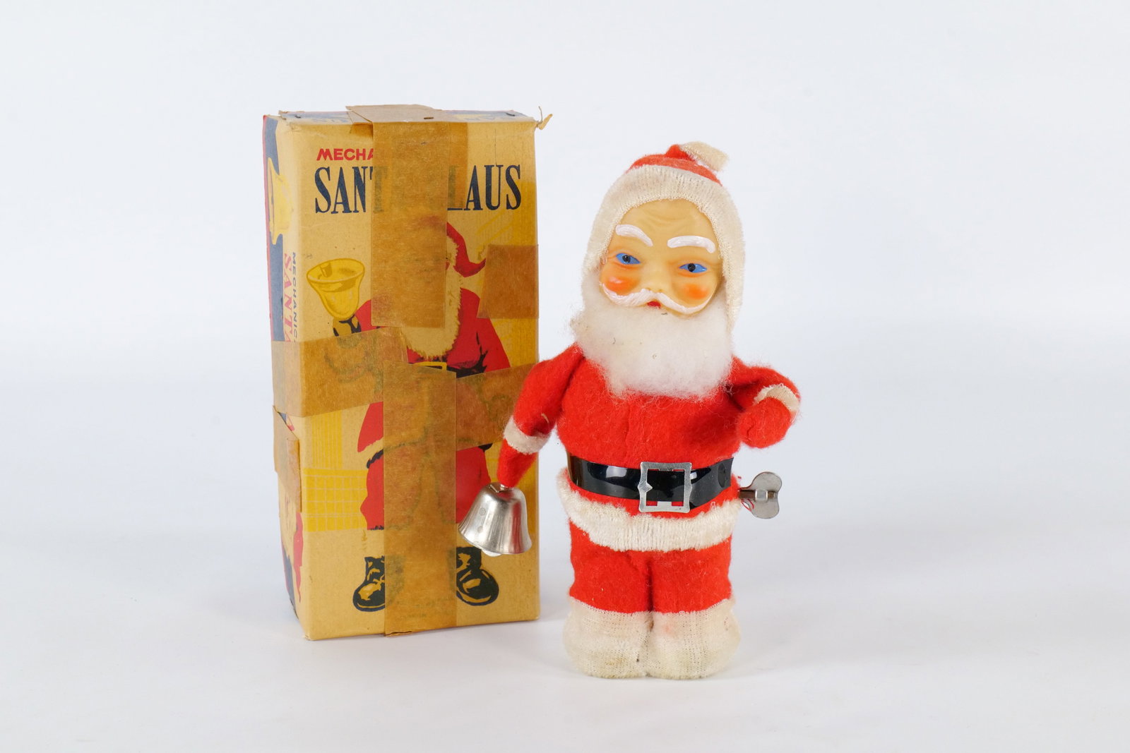 Vintage Alps Mechanical Wind Up Bell Ringer Santa (1 of 13)