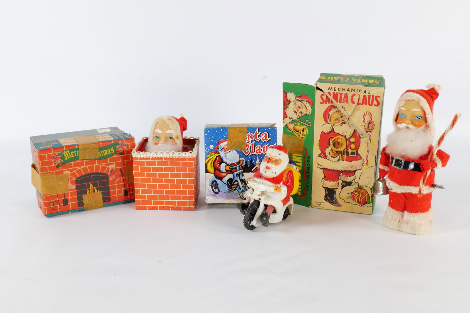 Lot of 3 Vintage Santa Toy Figures (1 of 20)