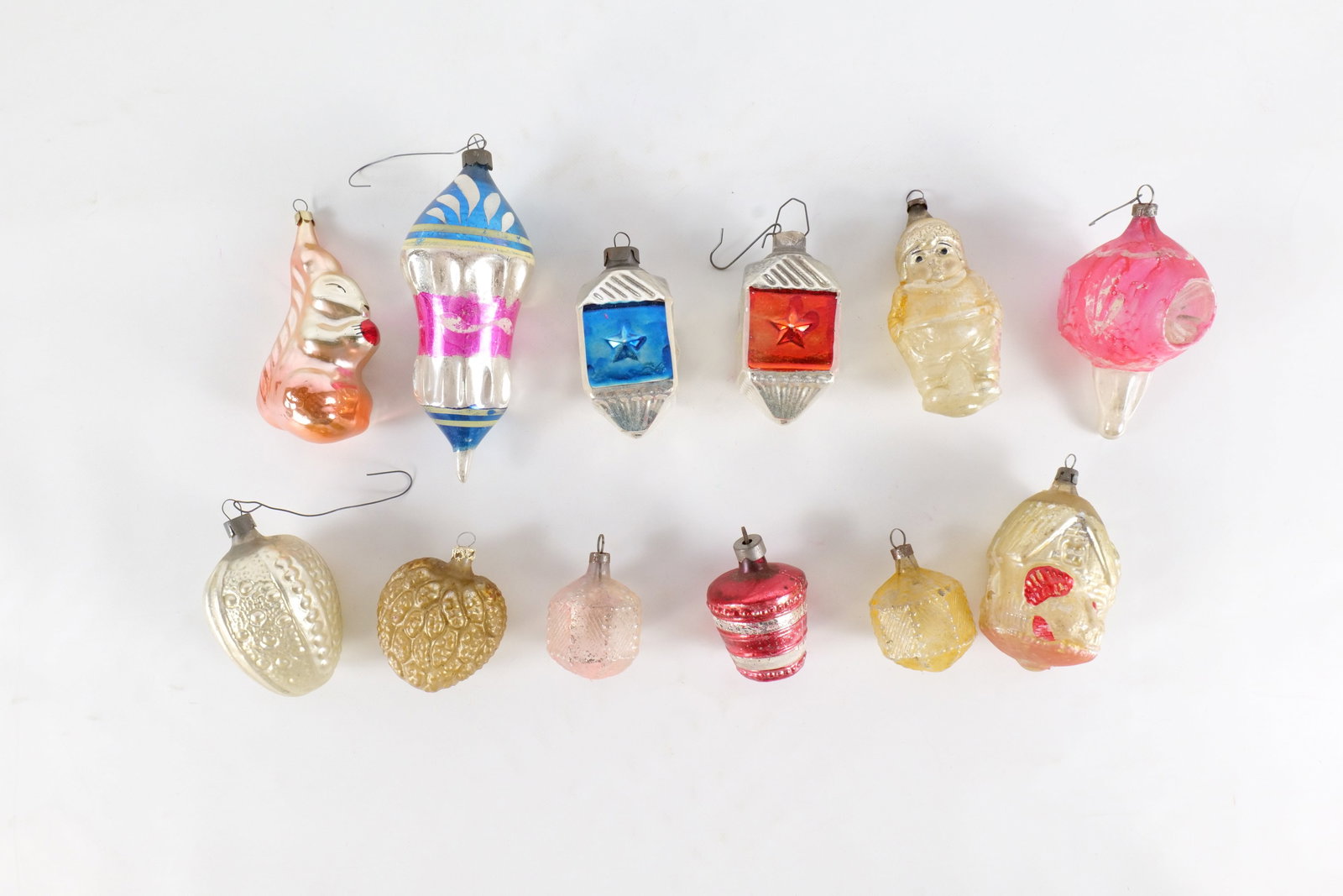 Lot of Vintage Figural Christmas Ornaments (1 of 8)