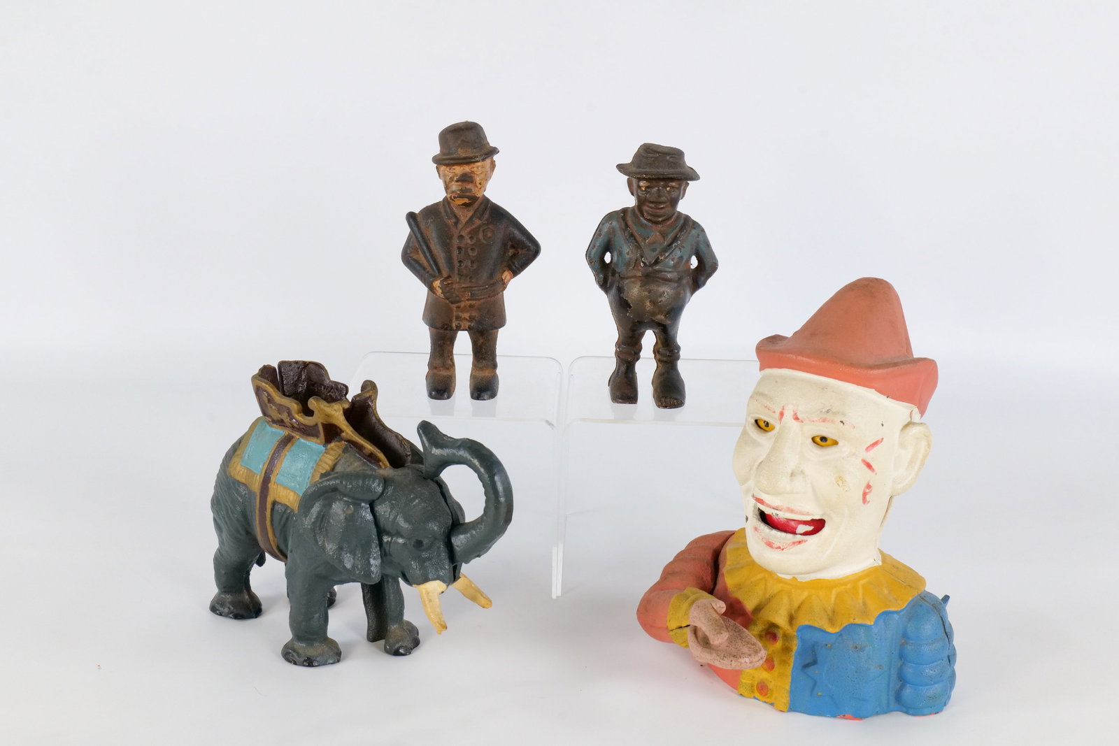 Lot of 4 Cast Metal Banks (1 of 17)