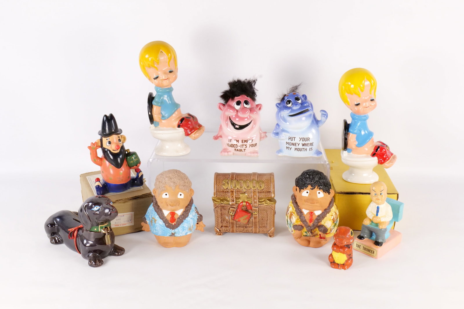 Lot of Figural Banks (1 of 20)