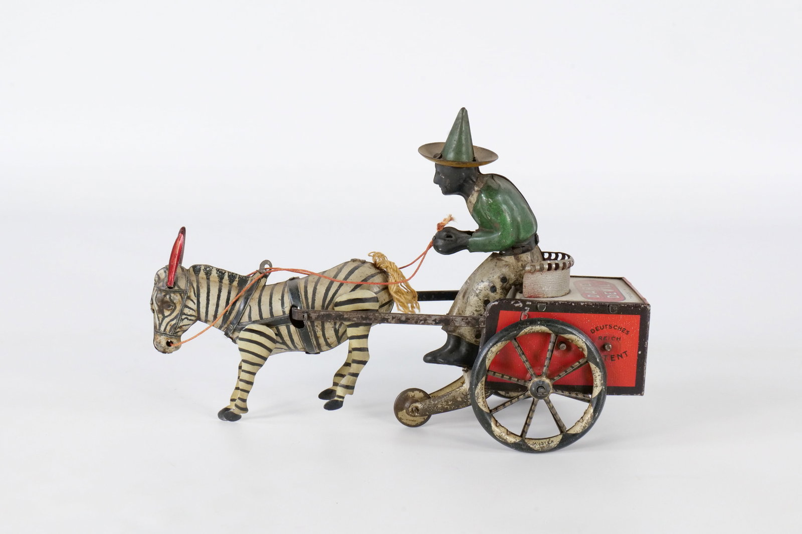 Lehmann Tin Wind-Up Daredevil Zebra Cart (1 of 10)