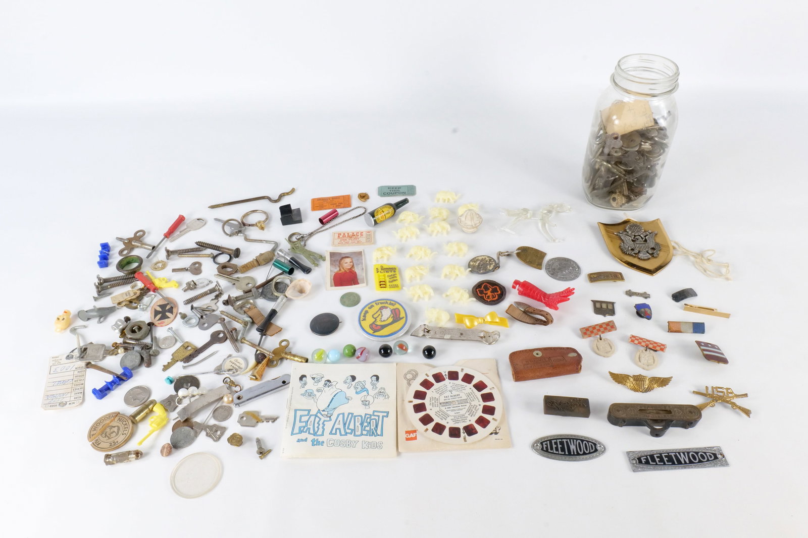 Lot of Assorted Keys, Military, and Toys (1 of 13)