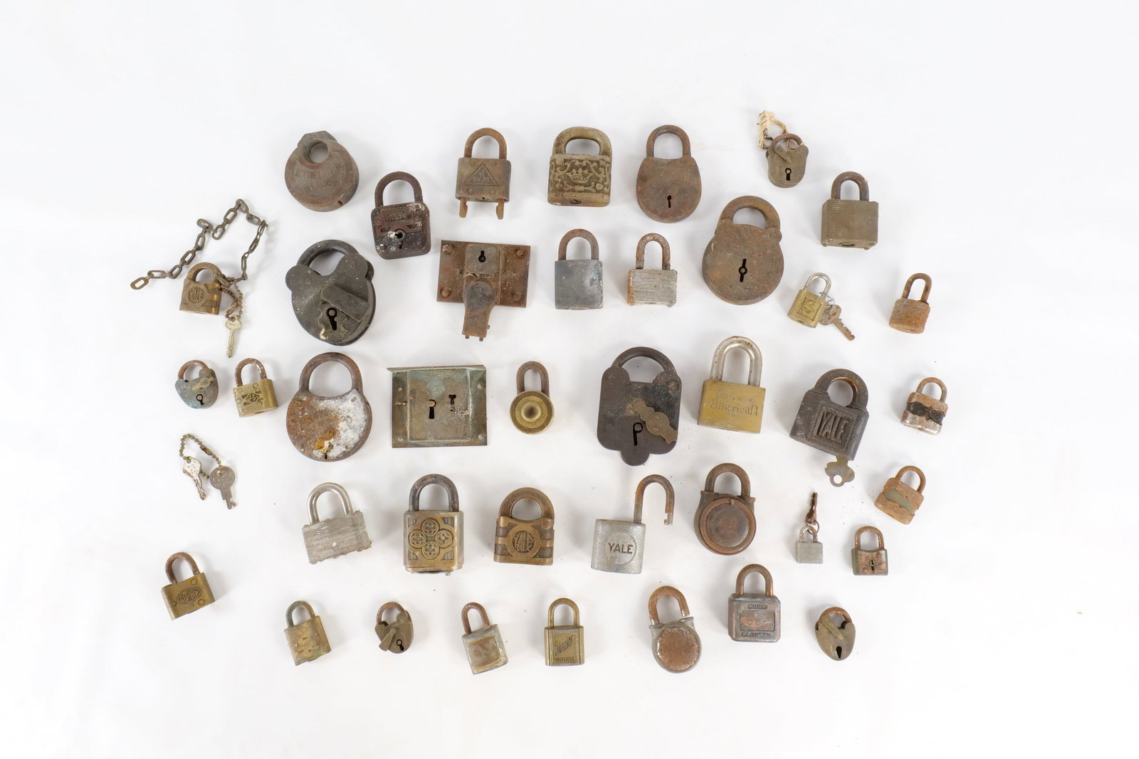 Lot of Vintage Locks: Lot of Vintage Locks. Including Excelsior, Sargent, Ilco, Yale, Queen, and More. Many have significant corrosion, rusting, etc. All invoices must be paid within 24 hours of the sale. We offer multiple