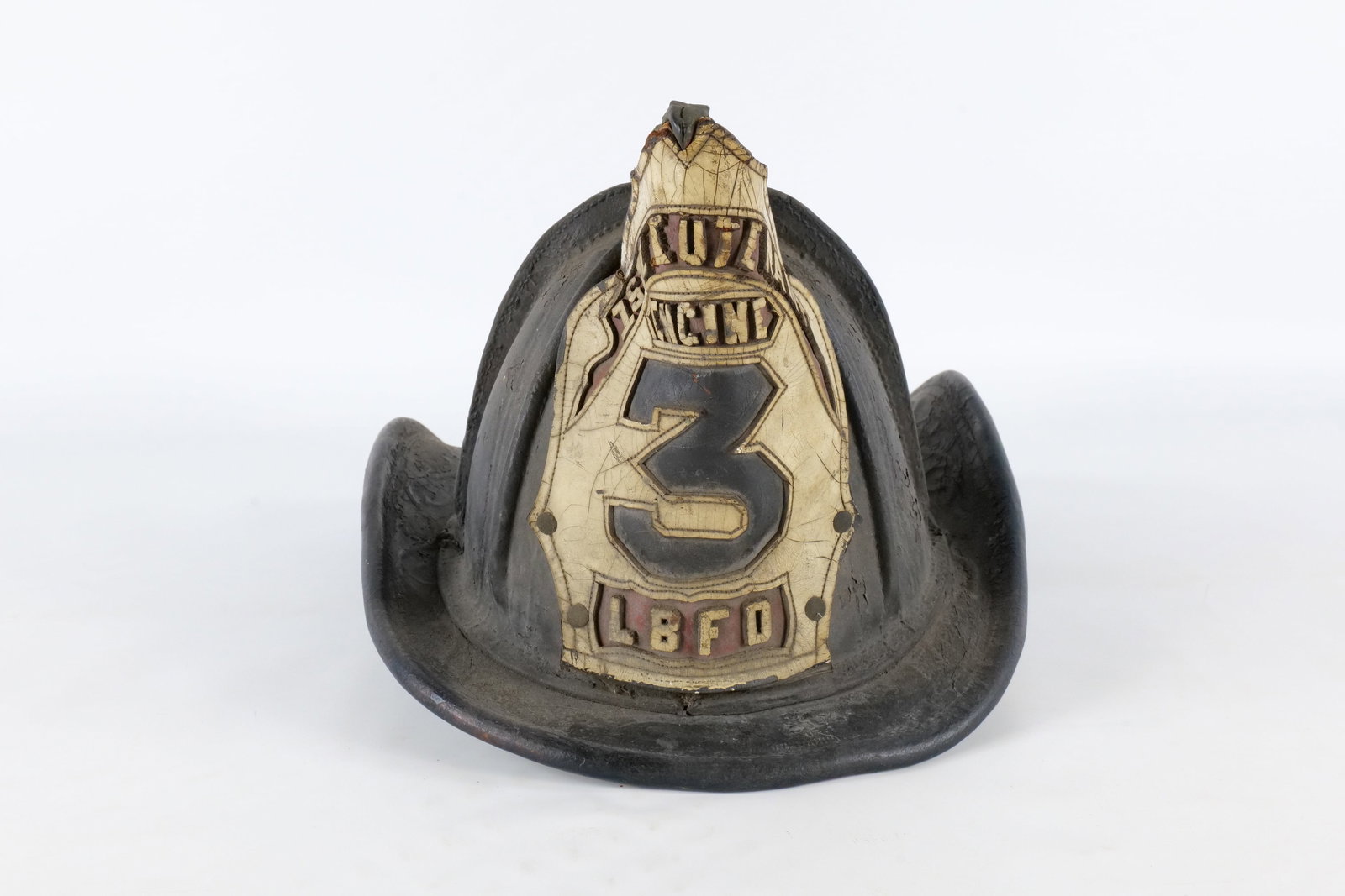 Antique Leather Fire Helmet (1 of 10)