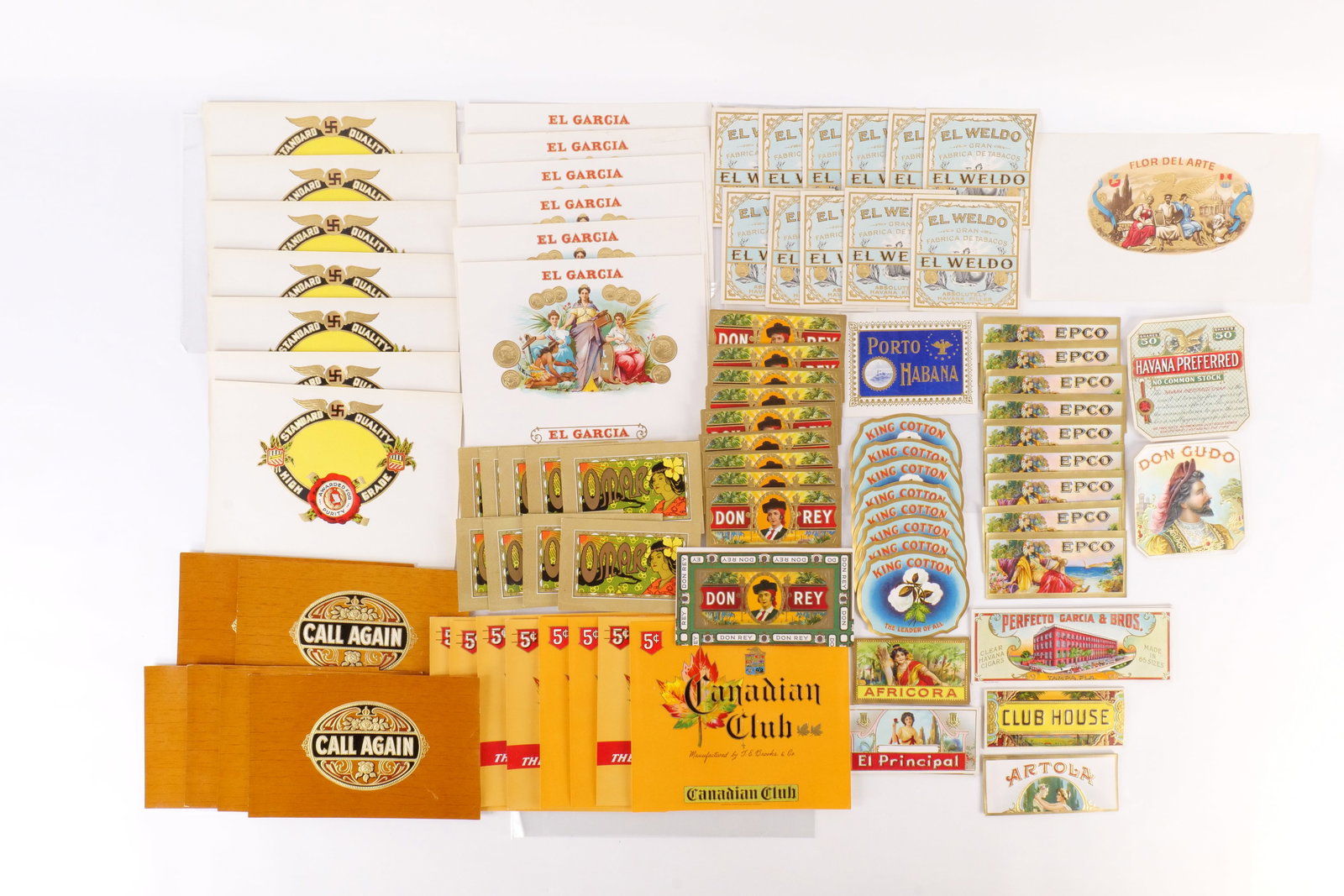 Lot of 100+ Vintage Cigar Labels (1 of 9)