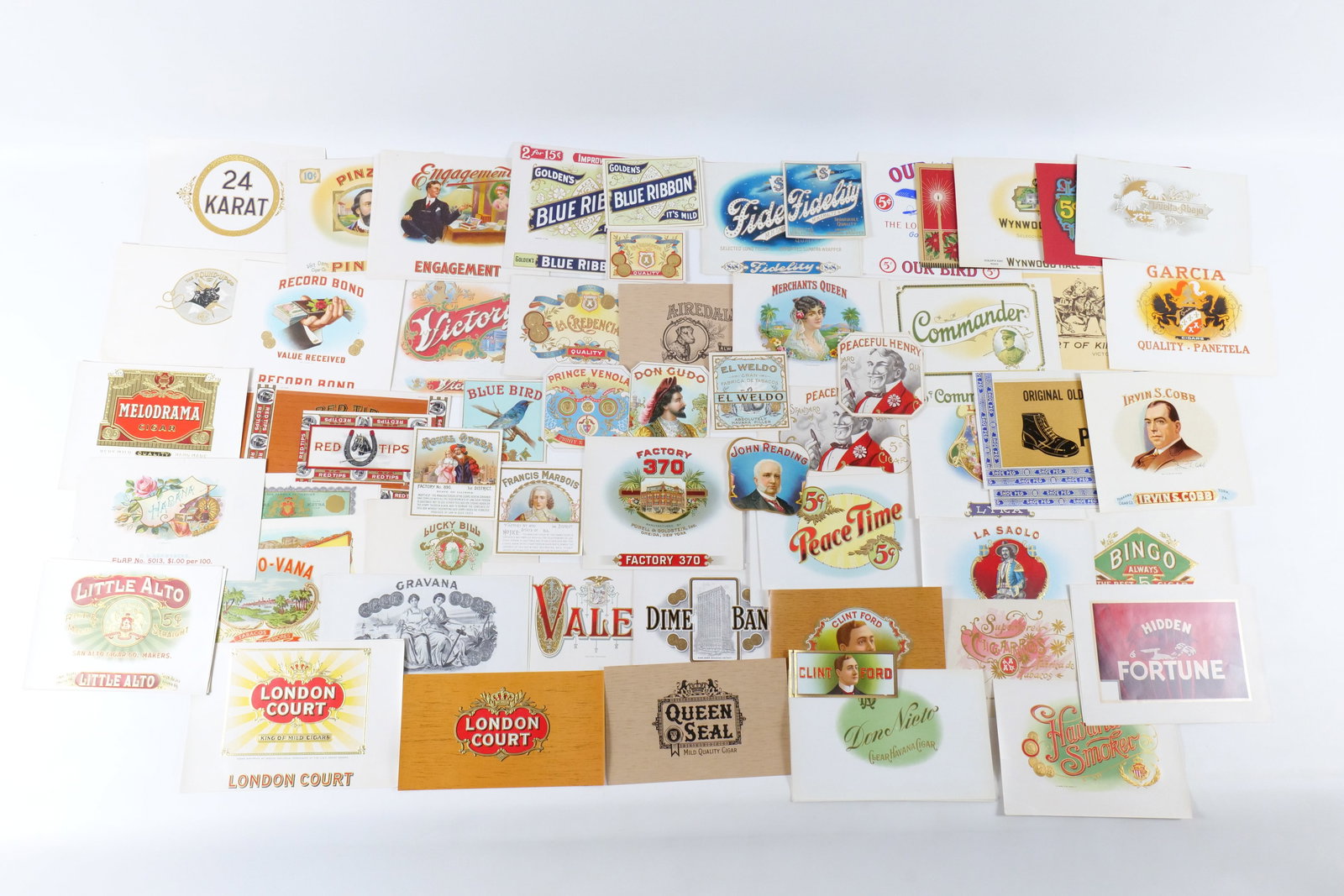 Lot of 100+ Vintage Cigar Labels (1 of 16)