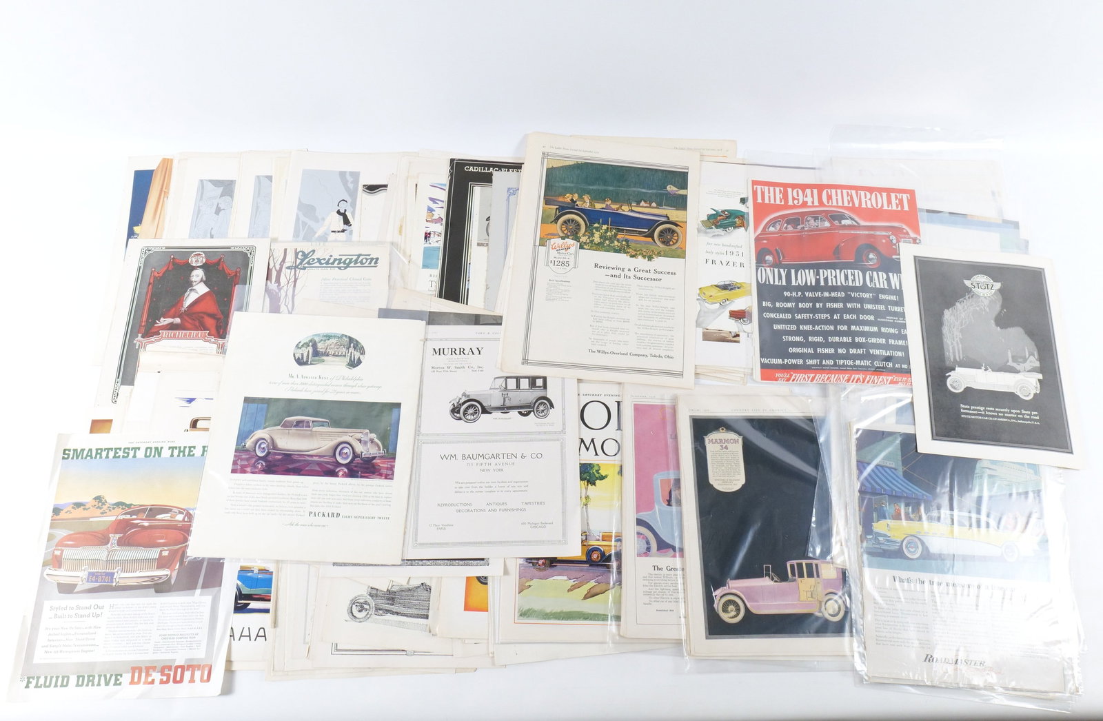 Lot of Vintage Car Ads (1 of 20)